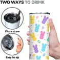 thumbnail image 6 of Easter tumbler with Lid and Straw,Rabbit Love Gifts For Lovers Bunny Women Girls ,20 Oz Bunny Coffee Mugs Water Bottles Wine Drinking Glasses, 6 of 6