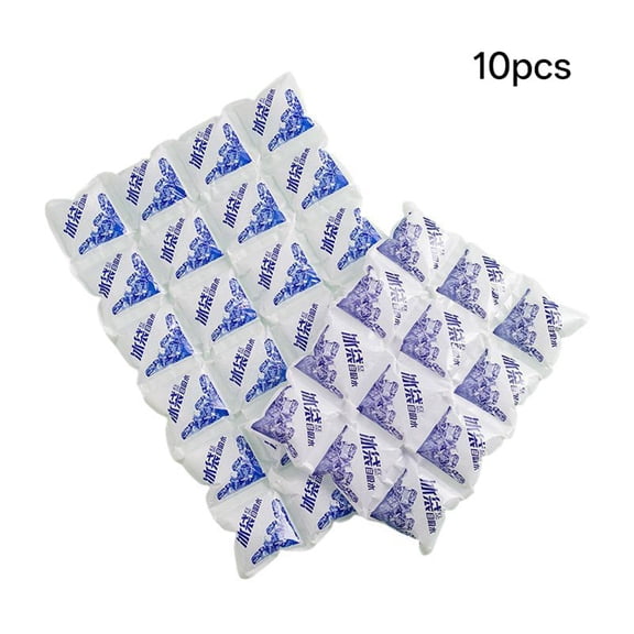 XIRQI 10Pcs Water Filled Ice Bag, Long Lasting Ice Packs Cold Preservation Ice Pack, Long-Lasting Thick Material Leak-Proof Secure Sealing Cold Chain Bags, 200Ml