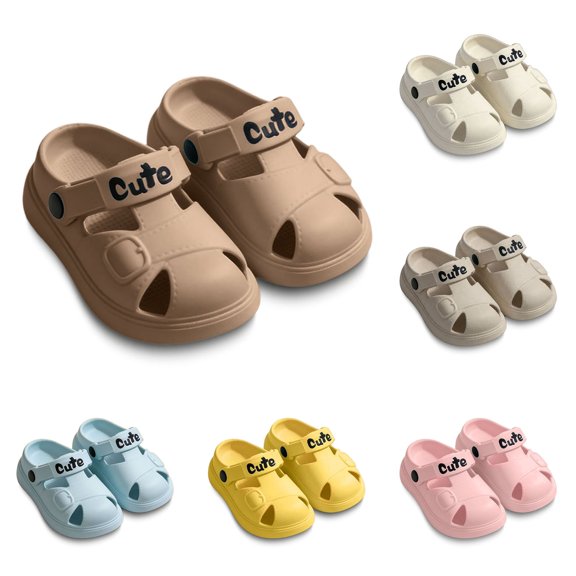 Shadoumai Toddler Boys Girls Garden Clogs Kids On Water Sandals Lightweight Summer Beach Pool Slipper Children Outdoor Swimming Slides