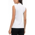 thumbnail image 4 of MoFiz Women's Golf Polo Sleeveless Shirt Quick Drying Casual Workout Tops Shirts White L, 4 of 6