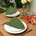 thumbnail image 6 of Coolnut Dark Green Solid Color Cloth Napkins Set of 1, Reusable Washable Polyester Dinner Table Napkins for Family, Weddings, Parties, Home Decor, 20 x 20 Inch Washcloth Gift, 6 of 7