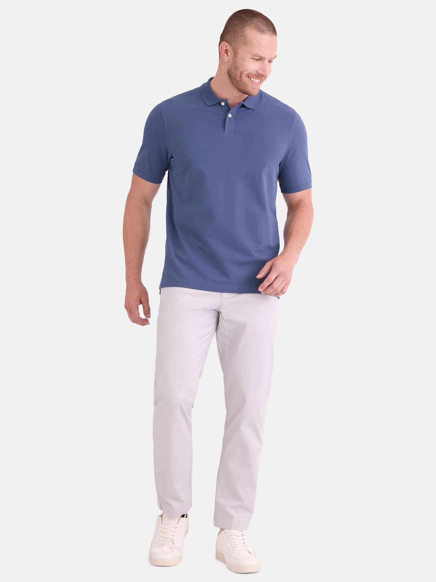 George Men’s and Big Men’s Pique Polo Shirt, Sizes XS-3XL