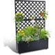 thumbnail image 4 of Historyli Jardineras metálicas con enrejado para exteriores,jardineras elevadas galvanizadas con ruedas y orificios de drenaje para verduras,hierbas y plantas trepadoras,para patio,balcón y terraza, 4 of 8