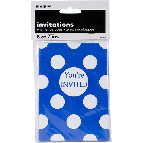 Party Invitations, 8Pack