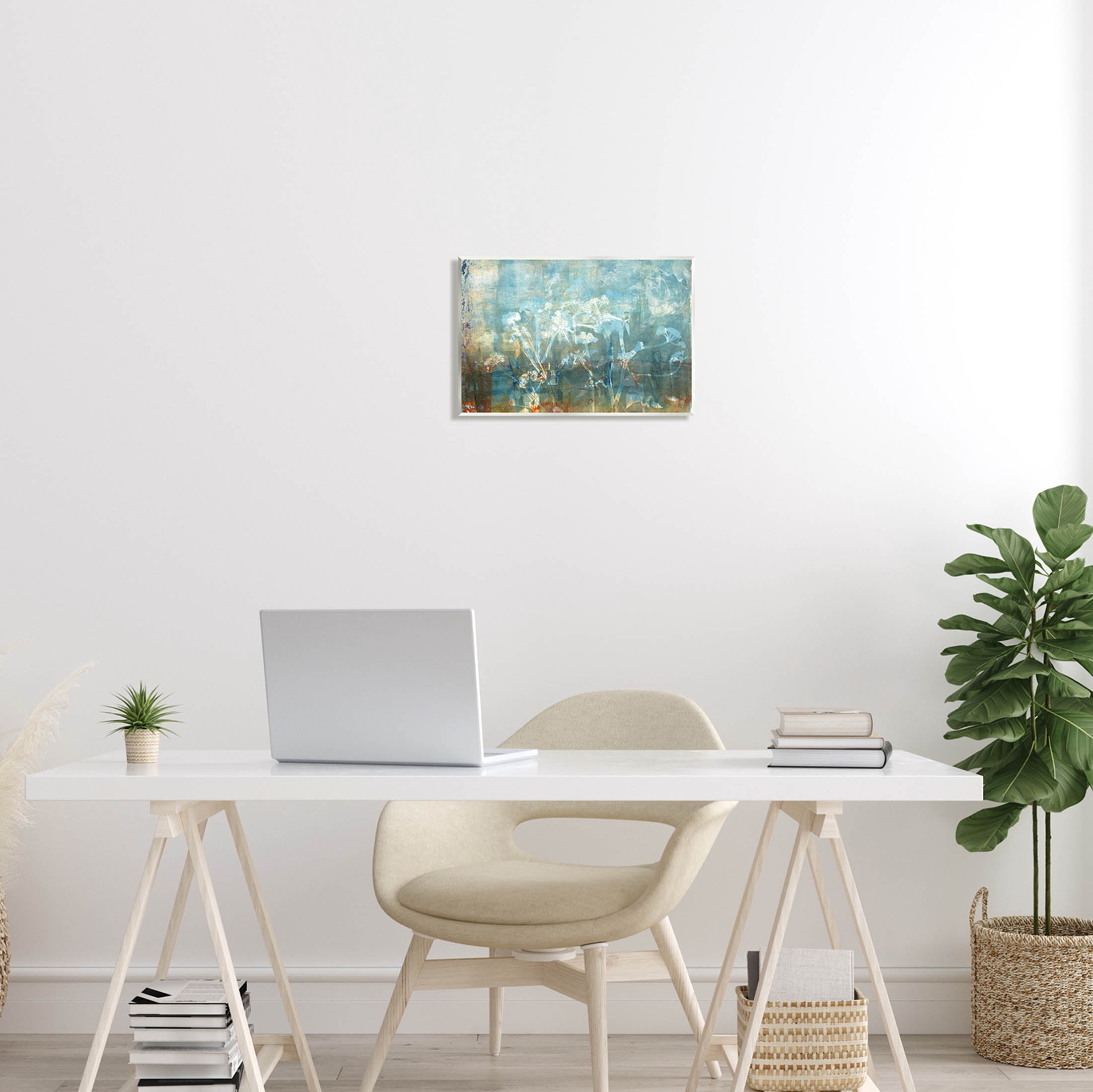 Stupell Industries Distressed Botanical Overlay Collage Graphic Art Unframed Art Print Wall Art, Design by Liz St. Andre