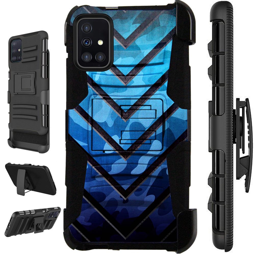 WORLD ACC LuxGuard Holster Case Compatible with Samsung Galaxy A71 4G