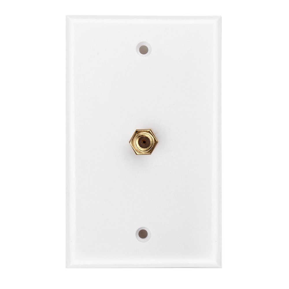 Coaxial Connector Wall Plate Video Coax Input F Connector Female Jack