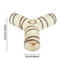 thumbnail image 3 of 3-Way Cat Tunnel Play Tube with Crinkle & Ball Maze - Collapsible Interactive Pet Toy for Cats, Kittens, Small Dogs, and Rabbits, Y-Shaped Design for Fun Exercise, 3 of 9