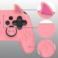 thumbnail image 6 of PlayVital Cute Demon Silicone Grip Cover for Nintendo Switch Pro Controller, Anti-Slip, Kawaii Protective Skin with Joystick Caps and Stickers – Compatible with Nintendo Switch Pro- Pink, 6 of 9