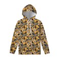 thumbnail image 3 of Sudadera con capucha con estampado floral de girasol para hombres y mujeres, sudadera con estampado 3D de plantas y flores, sudaderas con capucha de moda Harajuku, jerséis de manga larga, 3 of 5
