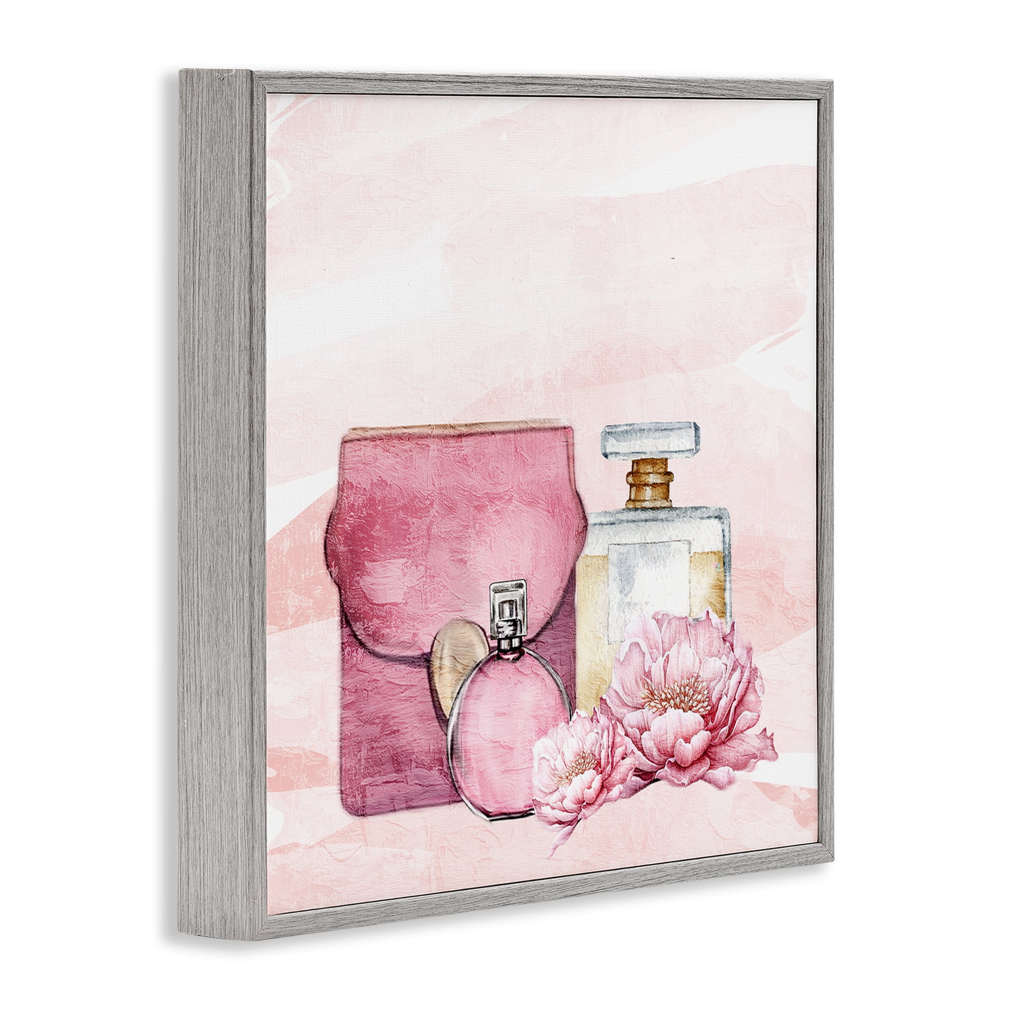 Stupell Industries Blush Glam Time Collection Gray Framed Giclee Art, design by Kim Allen