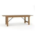 thumbnail image 1 of HERCULES Series 8' x 40" Rectangular Antique Rustic Solid Pine Folding Farm Table, 1 of 9