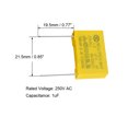 thumbnail image 3 of Unique Bargains Polypropylene Film Capacitors 1uF 275VAC X2 MKP 10 Pcs, 3 of 5