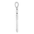 thumbnail image 3 of FJC Finejewelers 925 Sterling Silver Rhodium Plated Rope Edge Latin Cross Charm 21 mm, 3 of 6