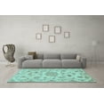 thumbnail image 3 of Ahgly Company Indoor Rectangle Persian Light Blue Traditional Area Rugs, 2' x 4', 3 of 4