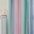 thumbnail image 3 of Cortinas de dormitorio XiDi, arcoíris, rosa, verde y gris, 52 x 90 cm, 3 of 9