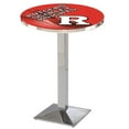 thumbnail image 1 of Holland Bar Stool L217C3636Rutger-D2 36 Po. Rutgers Écarlate Chevaliers Pub Table avec 36 Po. Top&44; Chrome, 1 of 1