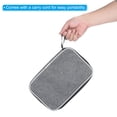 thumbnail image 4 of Uxcell 10.6" x 7" Ping Pong Paddle Case Table Tennis Racket Case Soft Cover Container Bag, Grey, 4 of 6