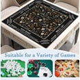 thumbnail image 3 of Vintage Black Wildflower Floral Mahjong Mat 31.5" x 31.5", Non-Slip Noise Reduction Mahjong Table Cover Accessories and Supplies for Dominoes Poker Card Board and Tile Games Gifts, 3 of 5