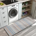 thumbnail image 3 of Colorful Geometric Striped Pattern Kitchen Rug Mat,Kitchen Runner Rugs Non Skid Washable,Decorative Kitchen Floor Mats for Kitchen,Sink,Laundry,17"x47.2", 3 of 7