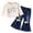 White, variant on Dmsael Toddler Baby Girl Clothes Fall Winter Outfits Gifts Sweatshirt Bell Bottom Jeans Pants for 9Months-3 Year Girls (White,12-18 Months )