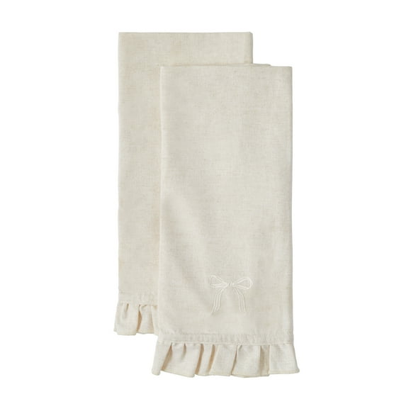 Fraiche Ruffle Tea Towels 2-Pack