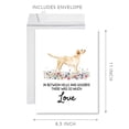 thumbnail image 5 of Koyal Wholesale Jumbo Pet Sympathy Card with Envelope, Labrador Retriever, Dog Grief Bereavement Card 8.5" x 11", 1-Pk, 5 of 5