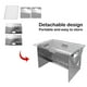 thumbnail image 5 of Parrilla de barbacoa plegable portátil de acero inoxidable | Estufa de camping compacta | Parrilla de carbón desmontable para cocinar al aire libre | Miniparrilla para mochileros y picnics, 5 of 6