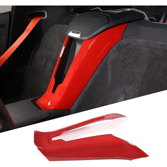 TINKI Phone Charger Cover Compatible with Chevrolet Corvette C8 2020-2023, ABS Center Console Seat Compartment Phone Charger Cover, Interior Center Armrest Accessories