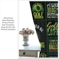 thumbnail image 3 of Men Golf Blackout Curtain Golf Ball Sports Theme for Kids Boys Adult Decor Green Patchwork for Home Kitchen Restaurant Decoration Window Curtain 2Panel 84" W X 84" L, 3 of 6