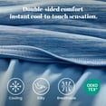thumbnail image 5 of Sonive 90" × 90" Cooling Blanket for Hot Sleepers, Double-Sided Summer Blanket, Cool-Touch Fabric, Machine Washable (Queen, Blue), 5 of 7