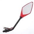 thumbnail image 4 of 2pcs Universal 10mm Motorcycle Rear View Side Mirrors LED Turn Signal , Red, 10mm, 4 of 10