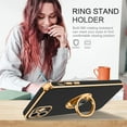 thumbnail image 4 of iPhone 11 Case,Phone Cases for iPhone 11,Slim Fit Soft 360° Ring Holder Kickstand Magnetic Car Mount Supported Easy Clean Shockproof Protective Cover for Apple iPhone 11 6.1" 2019,Black/Golden, 4 of 9