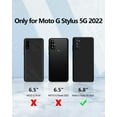 thumbnail image 6 of 3 in 1 for Moto G Stylus 5G 2022 case, with 2 Pack Screen Protector, Camera Protection，Liquid Silicone Slim Shockproof Protective Phone Case for Motorola Moto G Stylus 5G 2022 (Black), 6 of 6