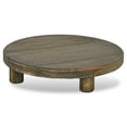 thumbnail image 2 of Pemberly Row 11.75" 3 Leg Wood Stand in Dark Brown Finish, 2 of 7