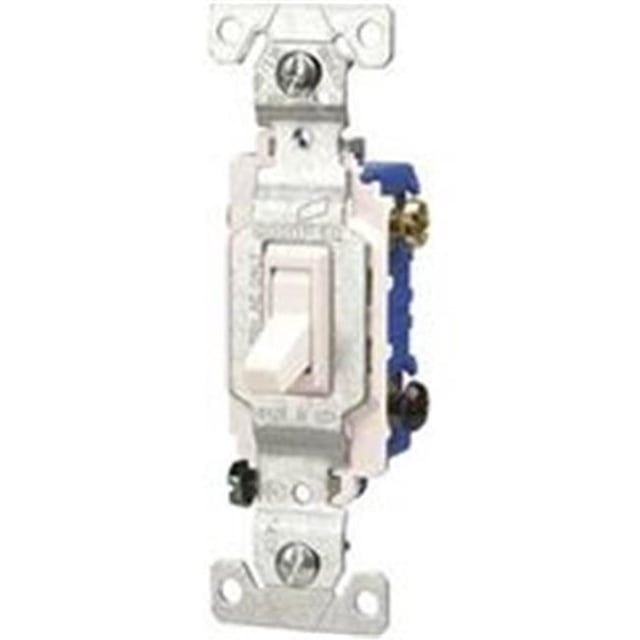 Cooper Lighted Grounding Toggle Switch, 120 Vac, 15A - 3 Way