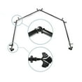 thumbnail image 2 of Florence 13/16" 4-Sided Bay Window Curtain Rod - Black, 2 of 3