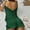 Green, variant on Sakmal Satin Women's Pajama Sets Silk Solid Tank Top and Shorts Sleepwear ,Green,L