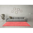 thumbnail image 3 of Ahgly Company Machine Washable Indoor Rectangle Abstract Red Modern Area Rugs, 4' x 6', 3 of 4