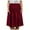 Red, variant on Riforla Skirts for Women Regular and Plus Size Skirt with Pockets Below The Knee Length Ruched Flowy Midi Skirt Women's Skirts Black XXXL