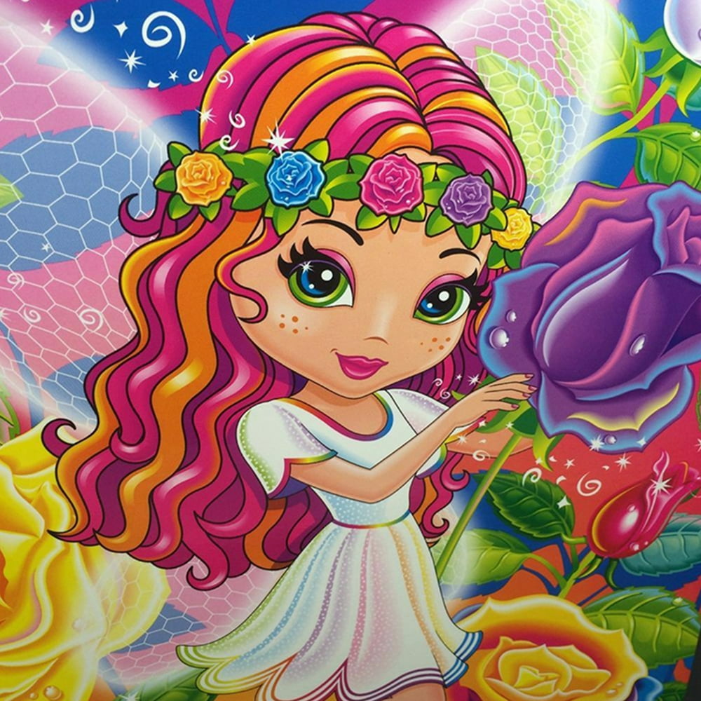 DIY Diamond Painting Kit Lisa Frank Rose Fairy Full Round