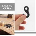 thumbnail image 3 of ELAYARD 30pcs Tent Canopy Clip Hooks Black POM Plastic Rope Connection Components for Tent Rope Lights, 3 of 8
