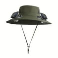 thumbnail image 2 of Ventilador, ventilador de techo, ventilador de escritorio, ventilador portátil, ventilador solar, sombrero de pesca al aire libre, sombrero para el sol para hombres con ventilador solar, sombreros de, 2 of 3