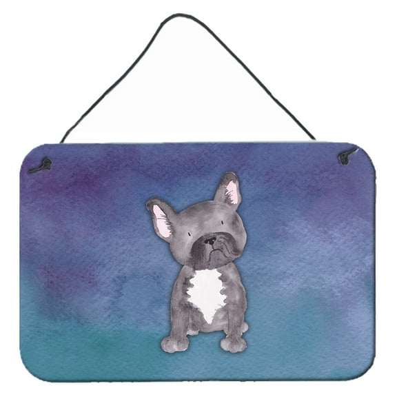 Carolines Treasures BB7395DS812 French Bulldog Watercolor Wall or Door Hanging Prints  8x12 multicolor