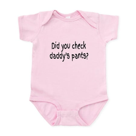 

CafePress - Did You Check Daddy s Pants Body Suit - Baby Light Bodysuit Size Newborn - 24 Months