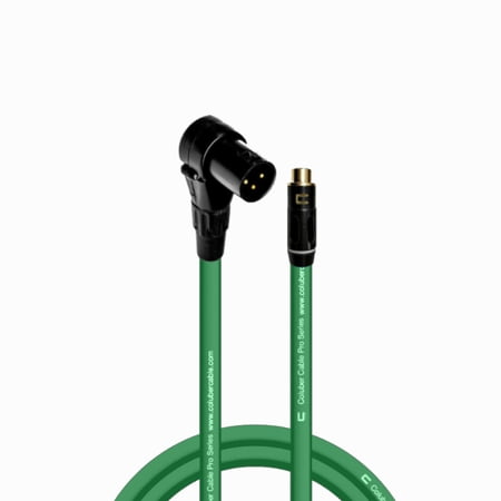 Coluber Cable Balanced Right Angle XLR Male to RCA Female 3 - Pin Connector