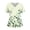 Light Green, variant on Ombre Floral Scrub Top for Women, V-Neck Short Sleeve Medical Shirt with Pockets & Side Slits - Soft Stretchy Nurse Tunic Beige L