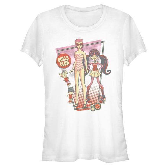 Juniors Mattel Barbie and Monster High Dolls Club T Shirt
