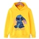 thumbnail image 4 of Sudadera con capucha de Stitch para niños, sudadera Kawaii, nueva ropa informal de dibujos animados de anime a la moda, para niñas y niños, top cálido, 4 of 5