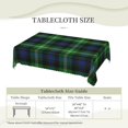 thumbnail image 6 of Rectangle Table Cloth, Scottish Clan Baillie of Polkemett Tartan Plaid Resistant Washable Tablecloth Decorative Table Cover for Dining, Indoor and Outdoor, 6 of 6